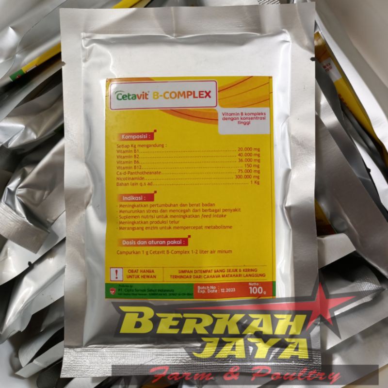B COMPLEX Cetavit Vitamin B Complex Hewan
