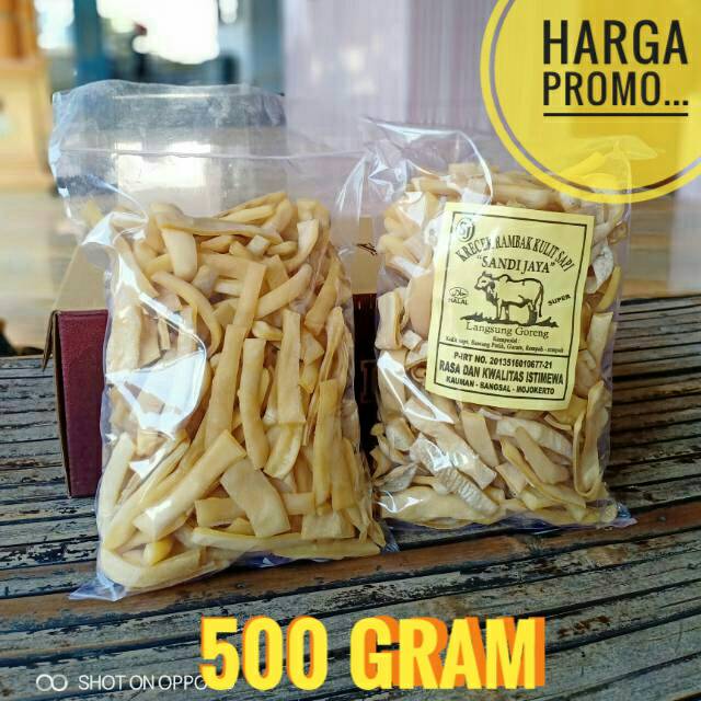 

PROMO !!..Kerupuk ASLI Kulit Sapi Mentah 500 GRAM .Kerupuk Cecek Dorodok Rambak