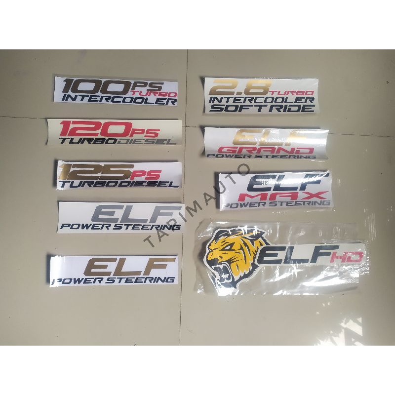 Stiker isuzu elf / stiker isuzu elf macan / stiker elf macan / stiker elf set