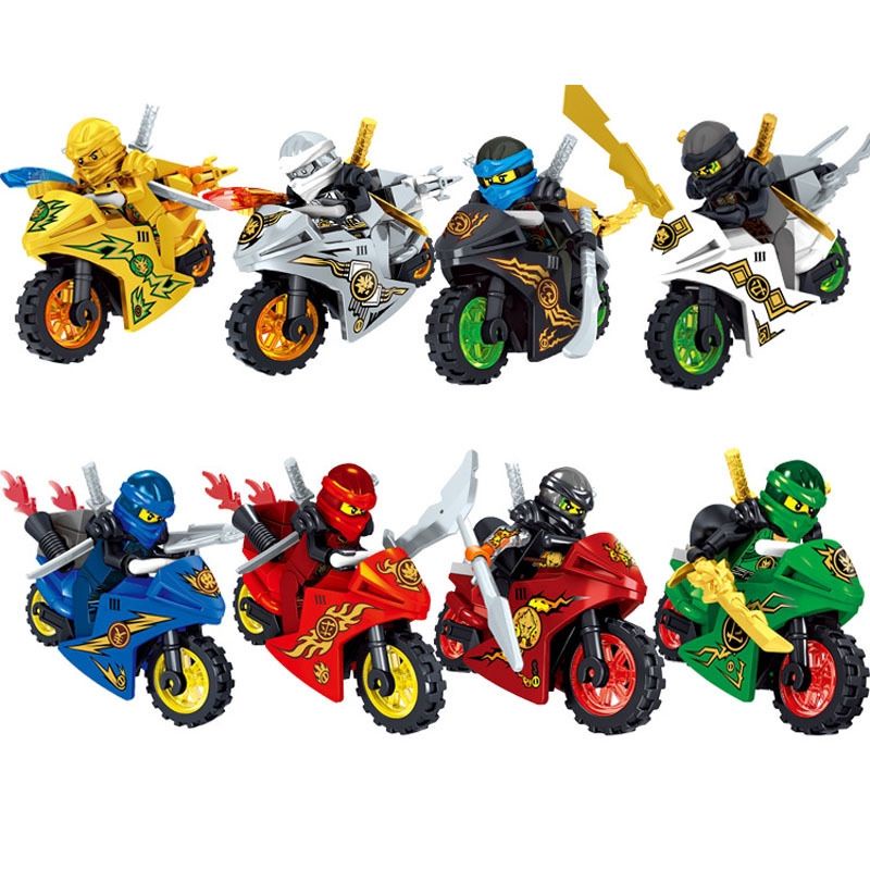 1 item lego ninjago bermotor dikirim random/acak