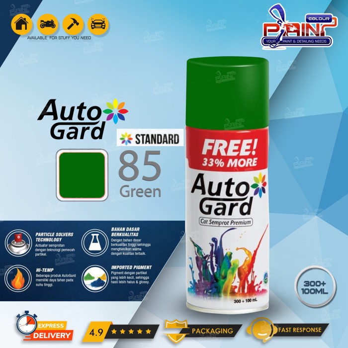 AUTOGARD GREEN HIJAU 85 - Cat Semprot Premium Motor Rumah