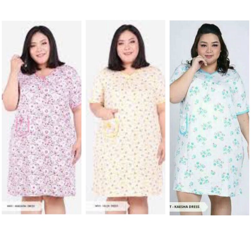 Daster spandex Jumbo size/ DASTER IMPOR spandex ibu jumbo LD140