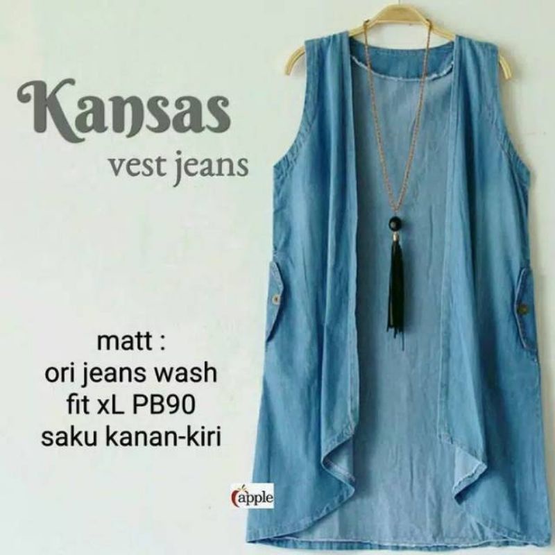 Outer Jeans Cardigan Wanita Blazer Hoodie
