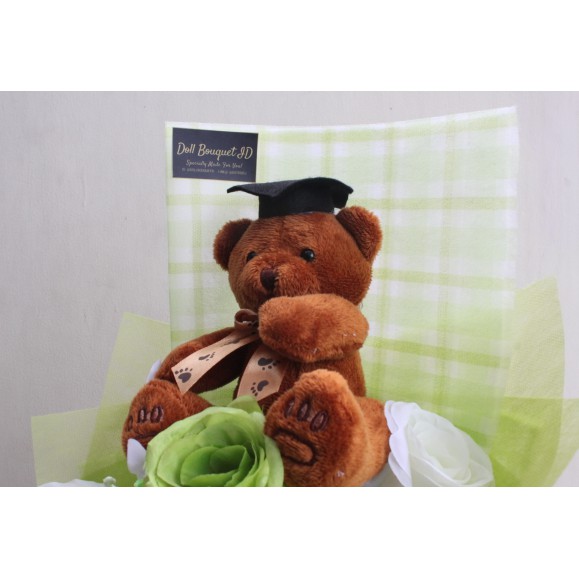 Buket Bouquet Bunga Boneka Beruang Wisuda