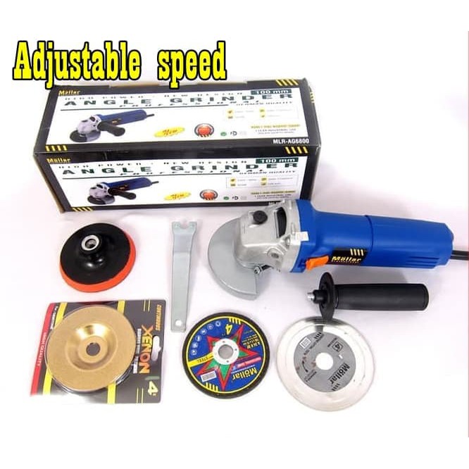 PROMO mesin gerinda plus poles 4" Mollar AG-6800 Variable speed control