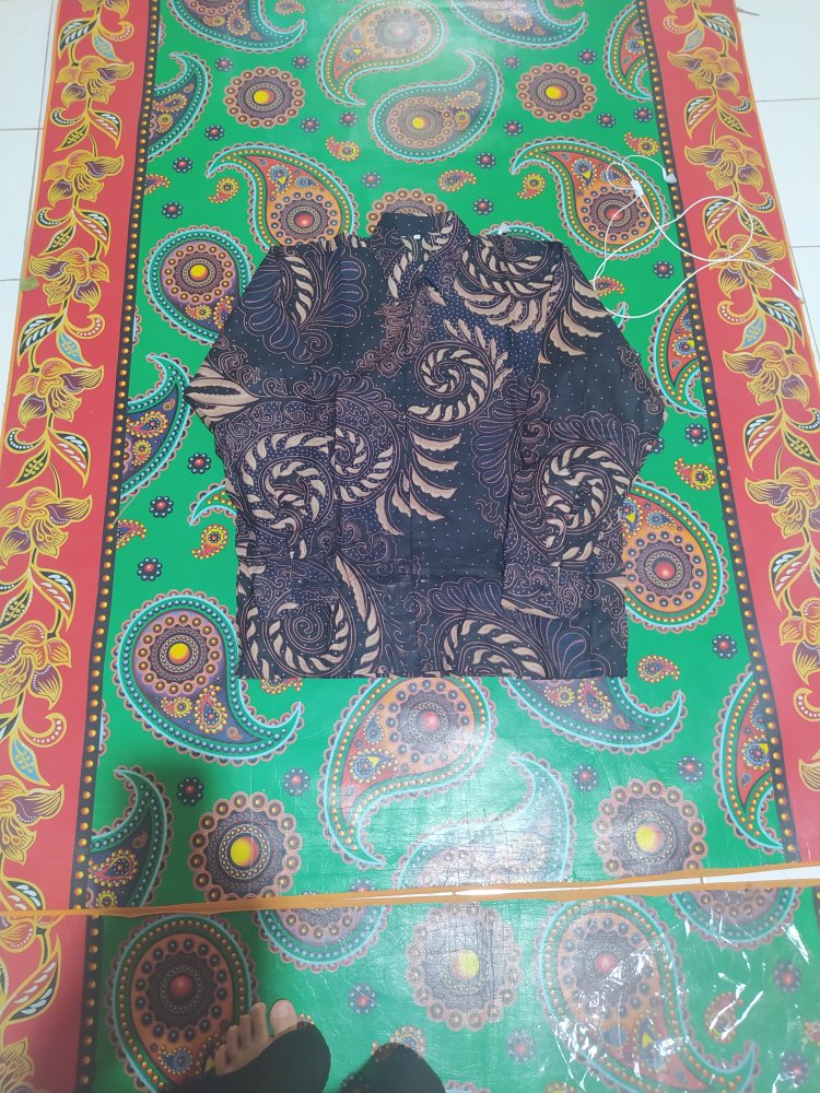 Baju Kemeja Batik Kantor Pria Lengan Panjang Fashion Solo Bw 117