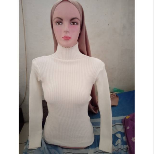 Sweater Rajut wanita putih/white