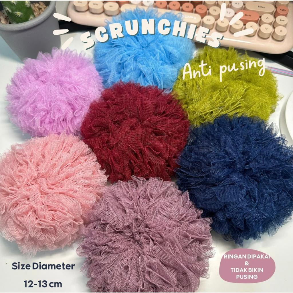 SCRUNCHIE VIRAL / CEPOL HIJAB / IKAT RAMBUT / CEPOLAN / CEPOL HIJAB / BAHAN TULE SOFT