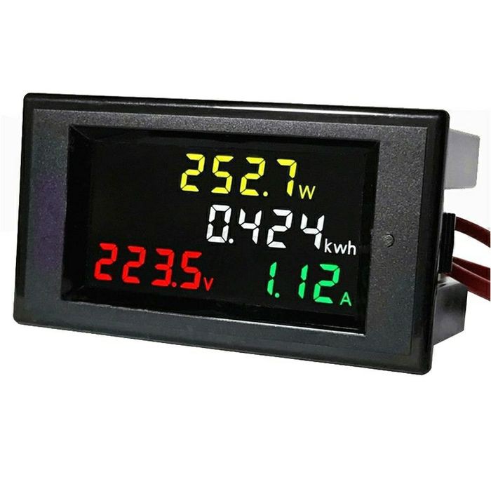 energy meter AC layar warna 100A / voltmeter ampere meter watt meter AC