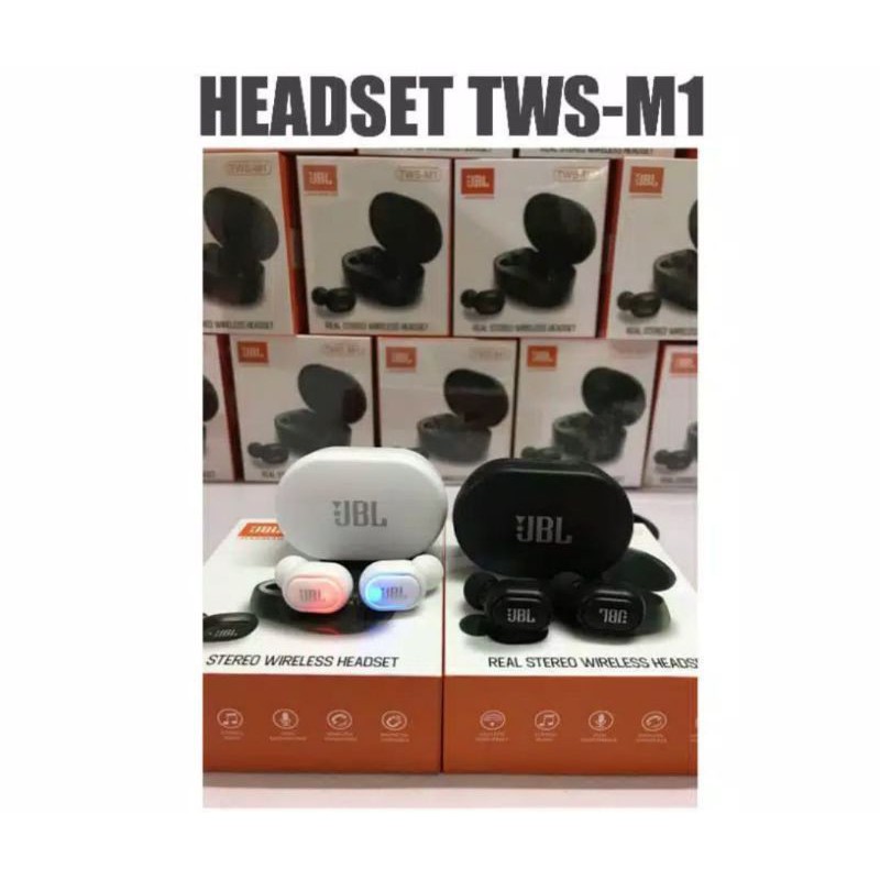 Headset Bluetooth 5.0 JBL TWS M1 True Wireless Headset TWS M1