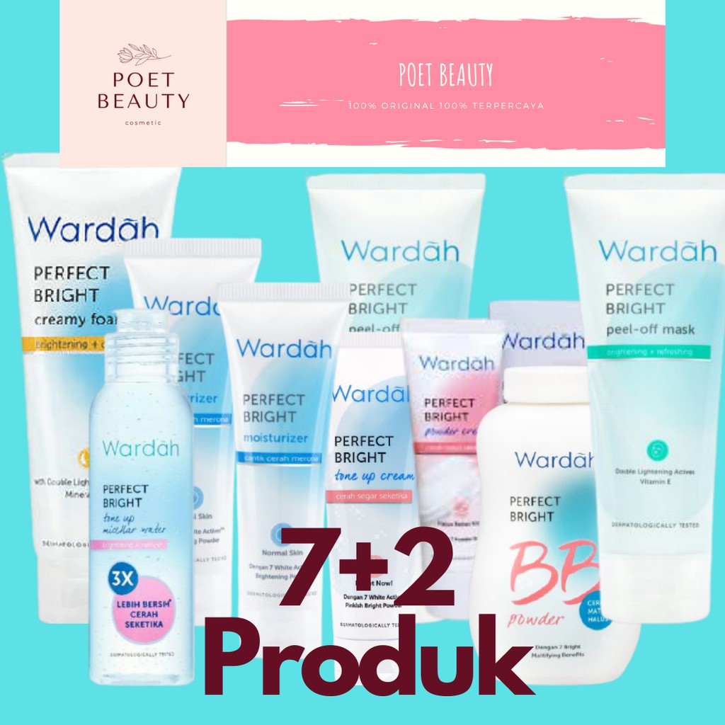 Wardah Perfect Bright Series Paket Pencerah 7+2 Produk