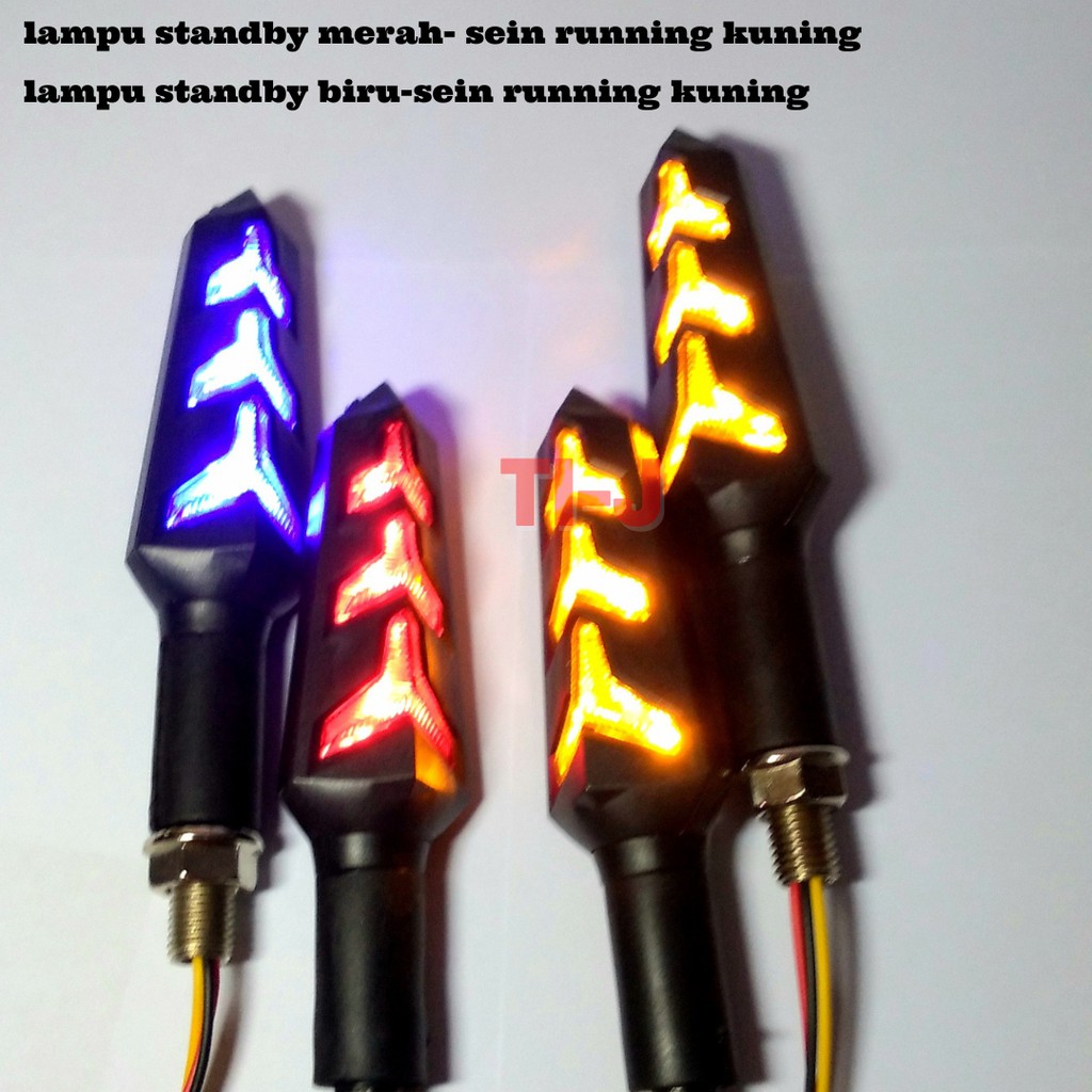 Lampu Sen Riting Sein Running Vario New 125-150, Cb150 Universal warna merah-biru