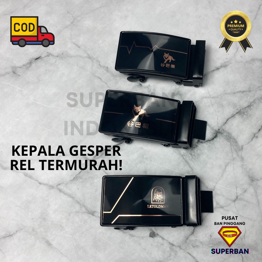 KEPALA IKAT PINGGANG SABUK OTOMATIS QUICK RELEASE MENS BELT KULIT REL - SUPERBAN