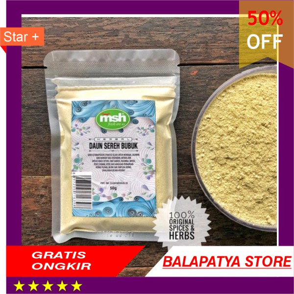 

CUMA HARI INI SAJA!!! 50 Off Daun Sereh Bubuk