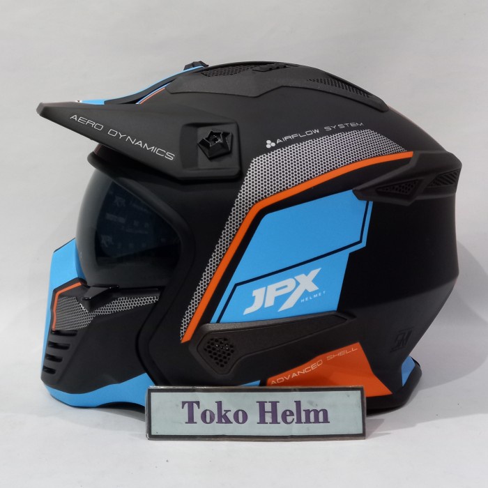 helm fullface JPX MX 726R motif