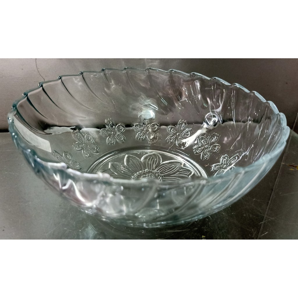 Mangkok Saji / Mangkok Sayur / Mangkok Sop / Mangkok Kaca Motif Bunga