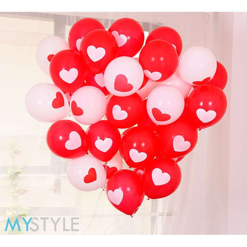 BALON LATEX I LOVE YOU (1 PACK = 100 PCS)