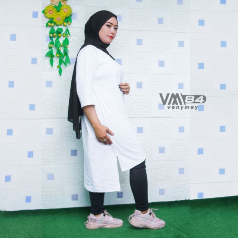 Kaos kancing wanita(sablon)cotton combed 24s premium