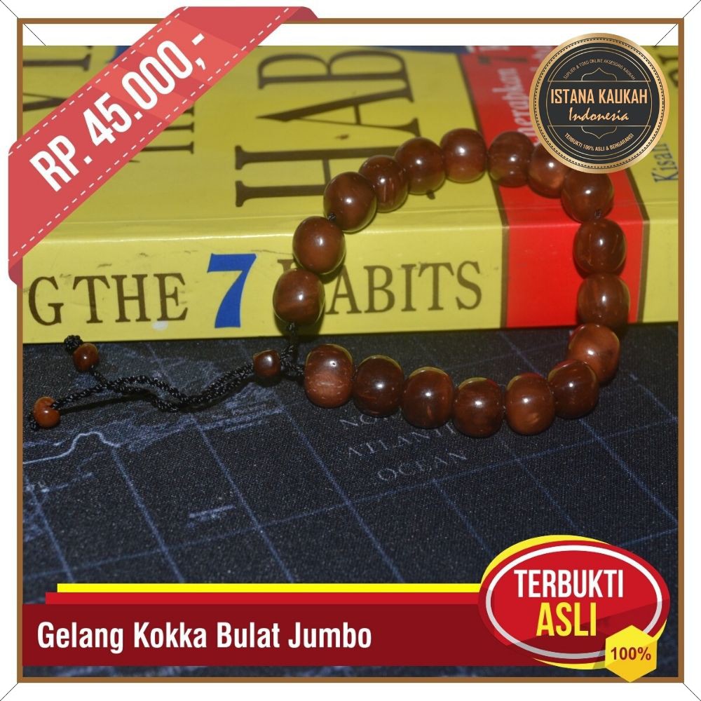  Gelang  Kaukah Asli Gelang  Kokka  Motif Bulat Ukuran Jumbo 