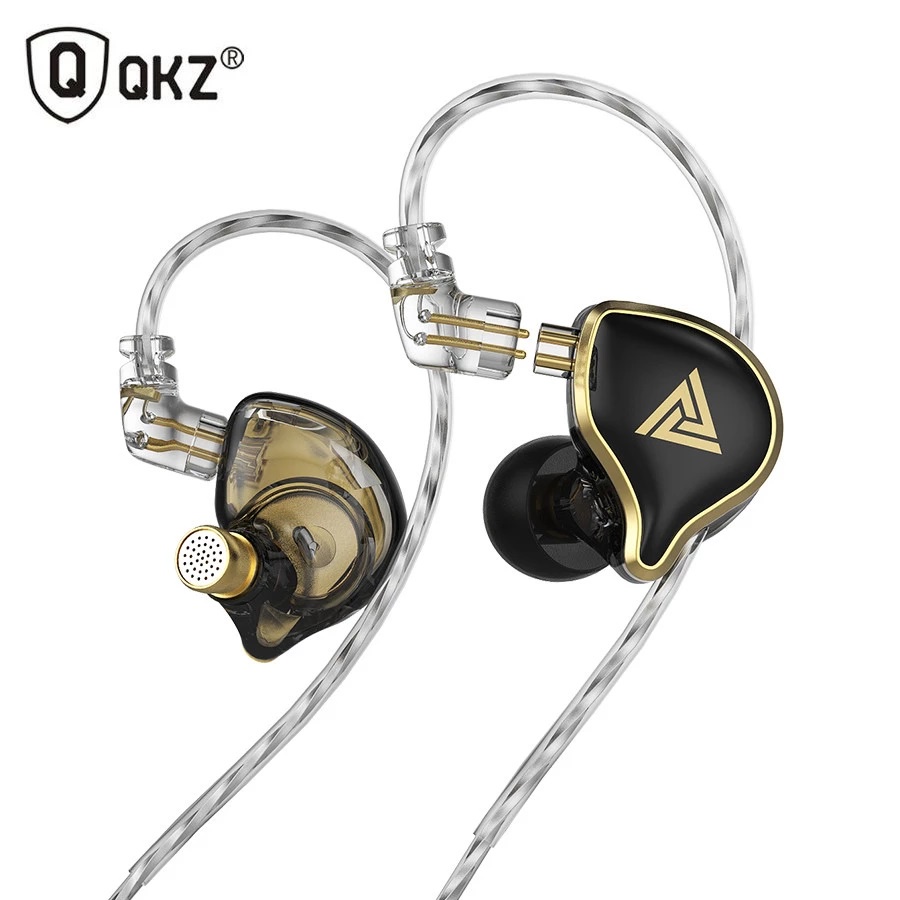 QKZ ZXD Dual Dynamic Technology HD Call HiFi In Ear Earphone Music Mic