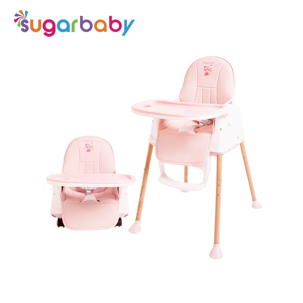 FREE BUBLEWARP Sugar Baby High Chair (Baby Booster &amp; High Chair) : 6 Growing Stages