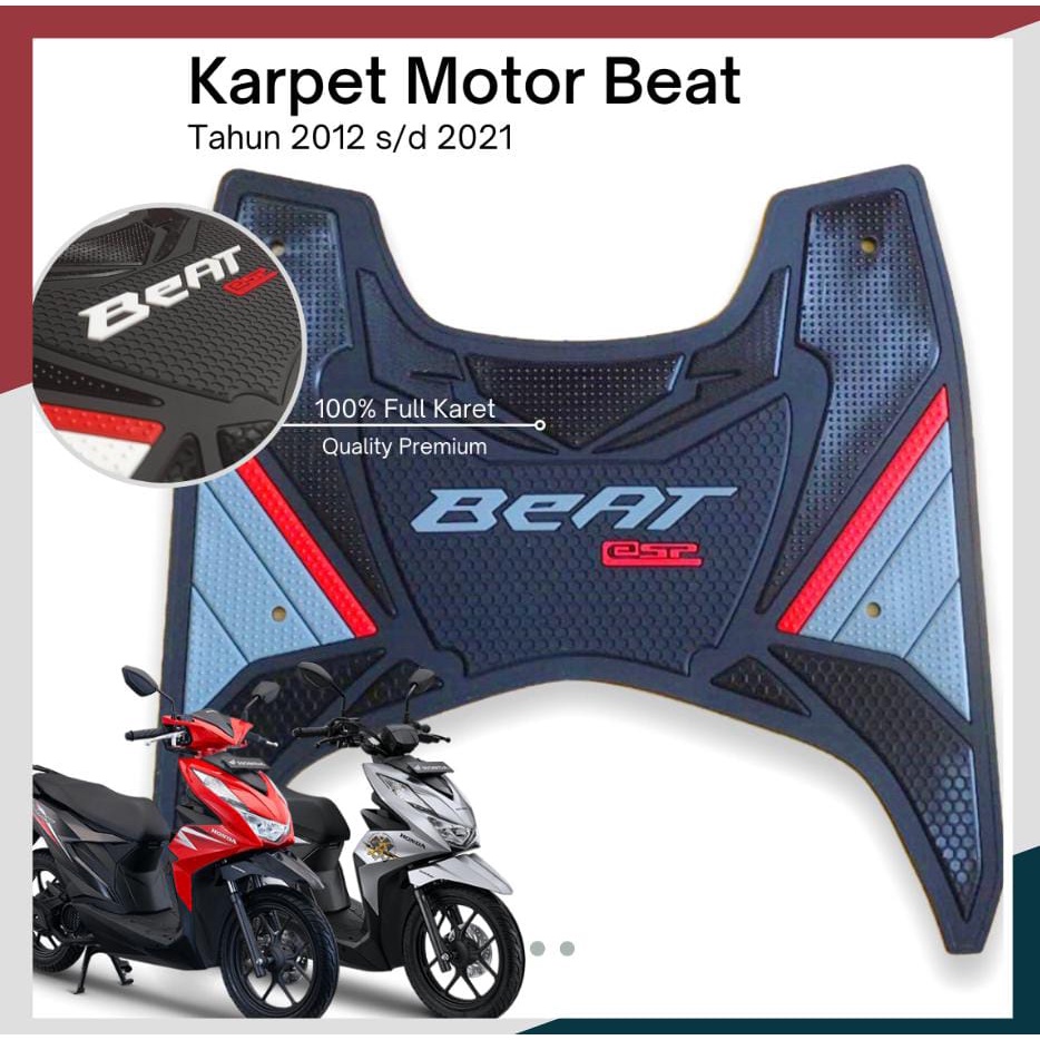 Karpet Motor Beat 2020-2025/ Aksesoris Honda beat / Pijakan Kaki Honda Beat 2020-2025