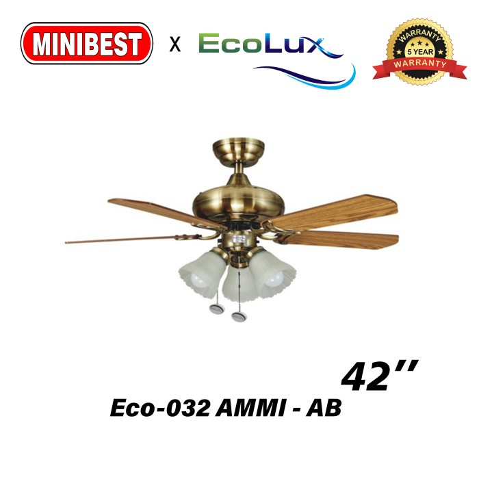 MB Kipas Angin Lampu Gantung Ecolux tipe Eco-032 AMMI