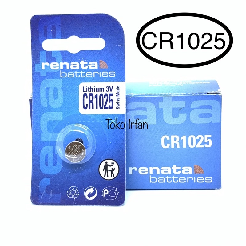 BATERAI RENATA CR1025 ORIGINAL LITHIUM BATTERY 3V CR1025 DL1025 5033LC