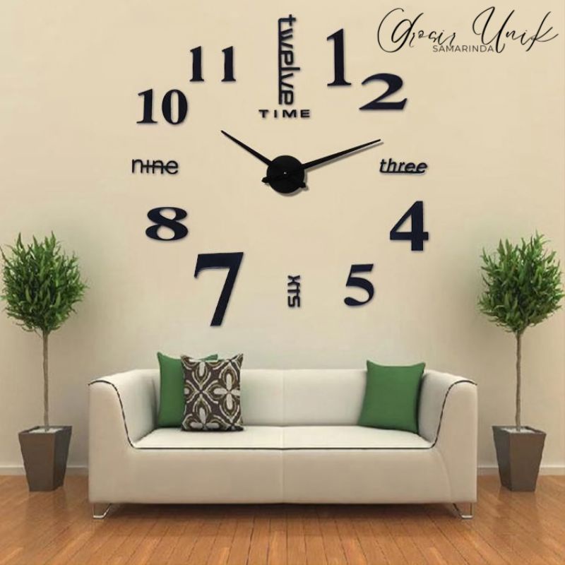 JAM DINDING JUMBO DIY | JAM DINDING 3D BESAR TEMPEL | JAM DINDING ANGKA JUMBO