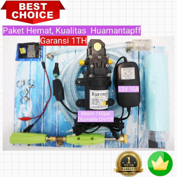 bisa Listrik PLN dan Aki Alat Mesin Cuci Steam Motor 