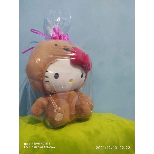 Boneka Hello Kitty kostum Brown