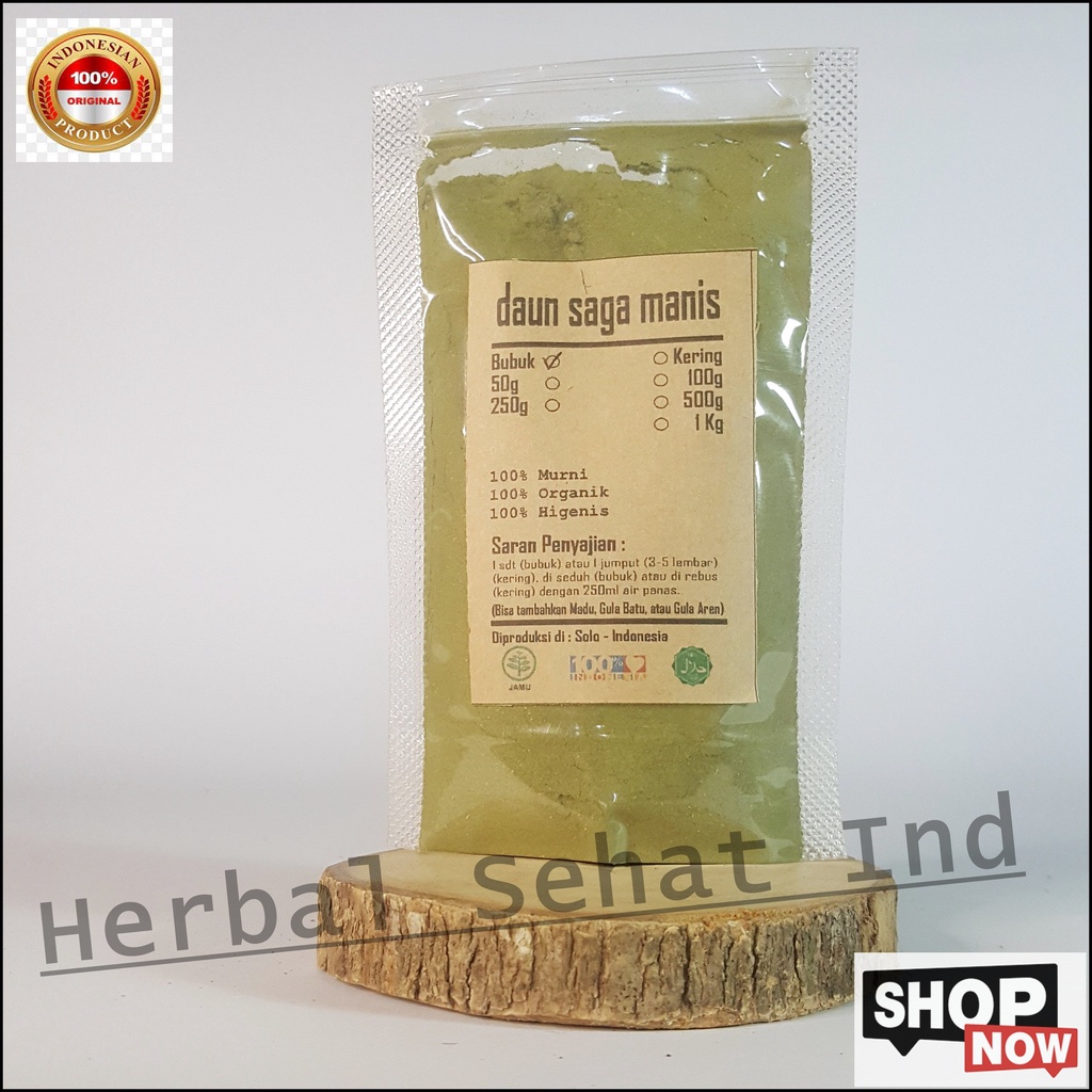 

DAUN SAGA MANIS BUBUK 50 gr - Abrus Precatorius - MURNI - JSR