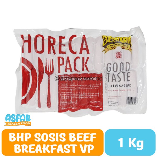 

BHP Sosis Beef Breakfast 1 kg VP- Bernardi