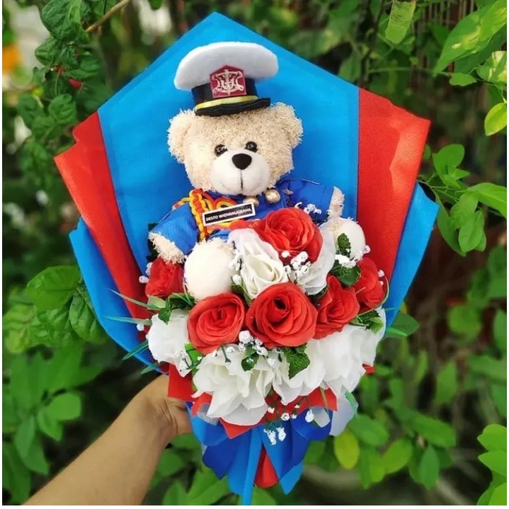 boneka buket wisuda akmil taruna akpol