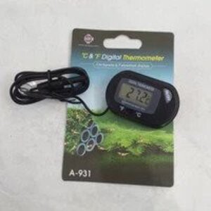 Thermometer Digital Celup Tahan Air Aquarium C&quot;&amp;F&quot;/Suhu Ruangan/Mining