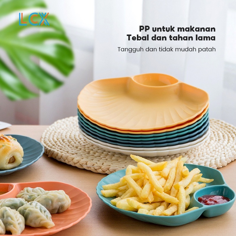 LCX Piring Plastik Plastic Plate / Piring Kerang Shell Plate Kue Roti VS-90