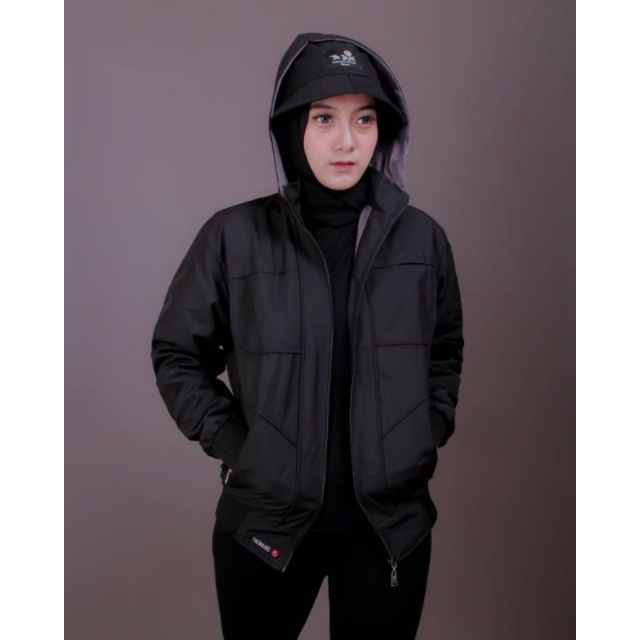 Jaket Wanita Taslan Waterproof Anti Air | OOTD Jaket Wanita/Cewek Hijab Non Hijab