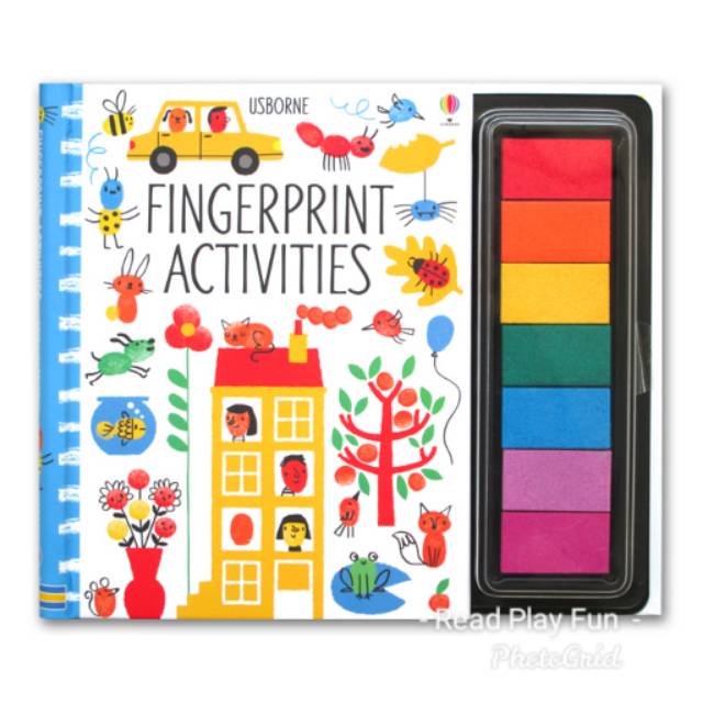 Jual Usborne Fingerprint Activities with 7 Colourful Ink Pads Shopee