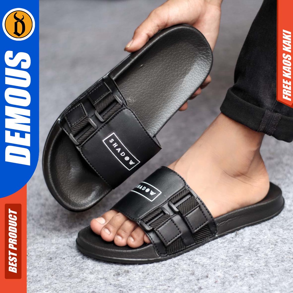 DEMOUS FLUX- Sandal Slop Pria Sandal Pria Kekinian Sandal Pria Casual Sandal Pria Terbaru