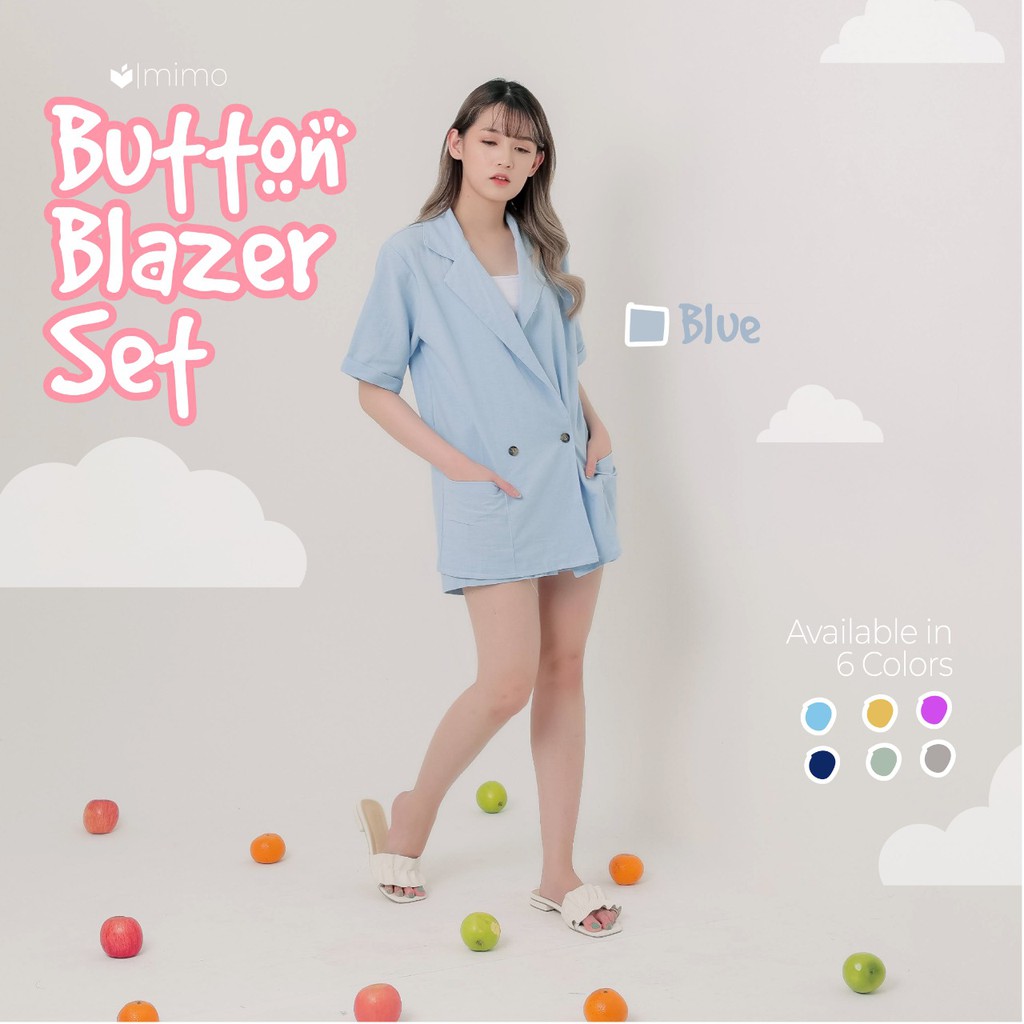 Button Blazer set