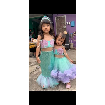 GAUN ANAK MERMAID (COCOK BUAT ULANG TAHUN/PARTY/HADIAH)