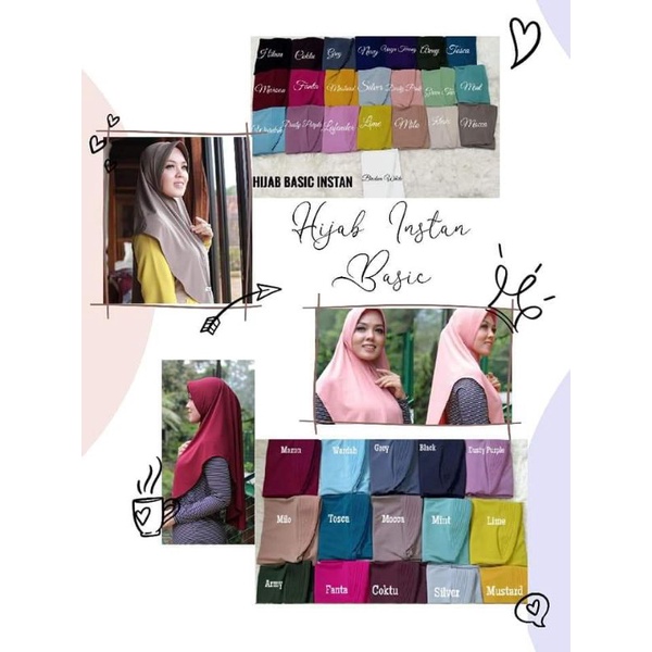 hijab instan basic by maheswari