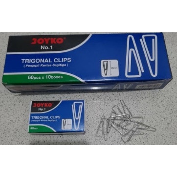 

Trigonal Clip No 1 / Klip / Penjepit Kertas Segitiga Joyko No.1