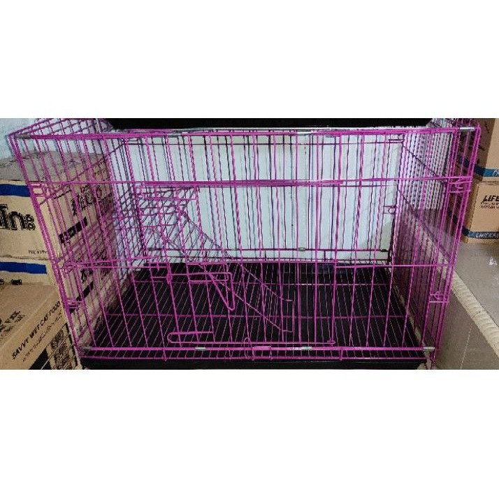 KANDANG KUCING BESI LIPAT UKURAN 75