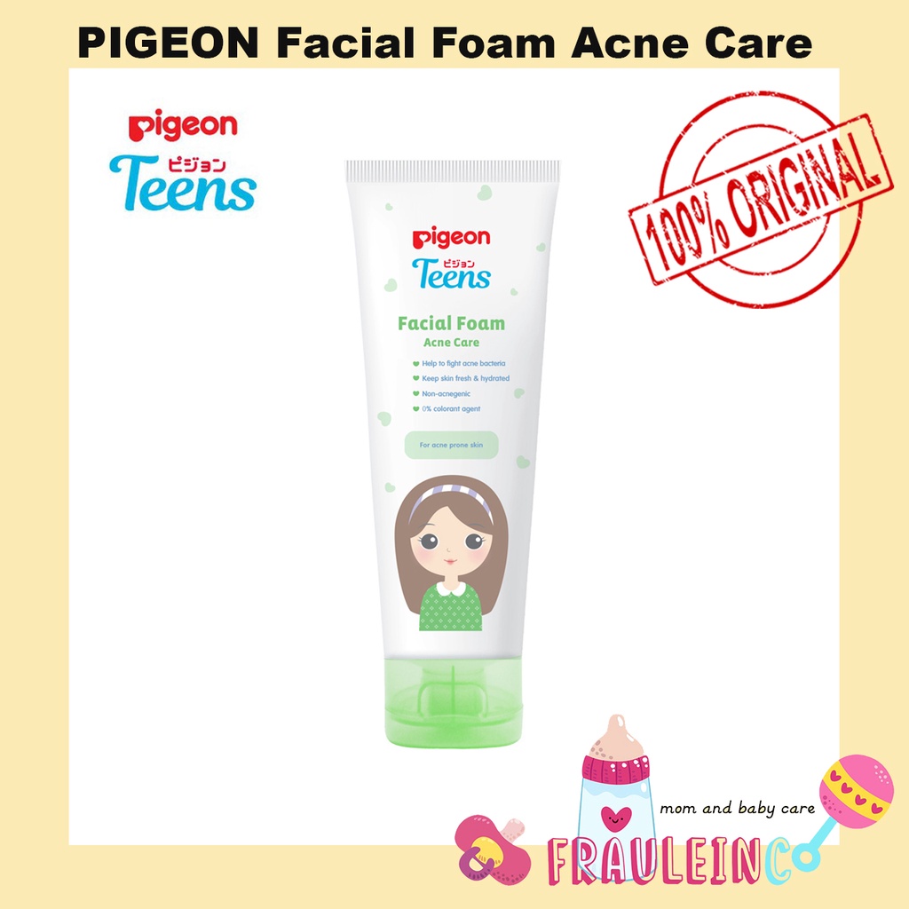 *FRAULEINCO* PIGEON Teens Facial Foam - Acne Care 100Gr / Sabun cuci muka untuk jerawat