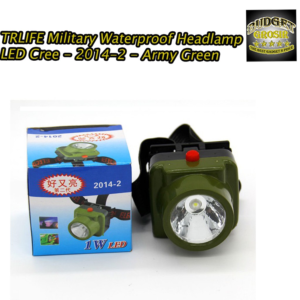 Senter Kepala TRLIFE Military Waterproof Headlamp LED Cree