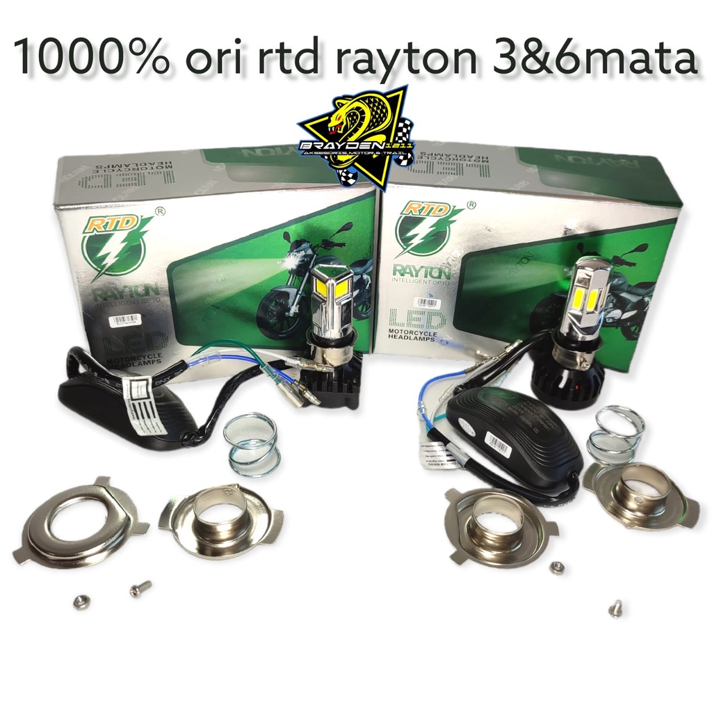 Lampu led 6sisi HID RTD M02E 35wt vixion fu ninja gl tiger supra beat mio xeon fino dll RTD RAYTON