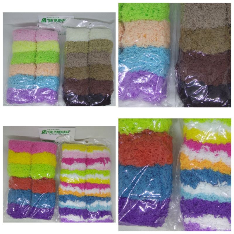 Isi 12 Pcs Karet Rambut Handuk Serabut Besar Ikat Rambut Donat Yfa Grosir