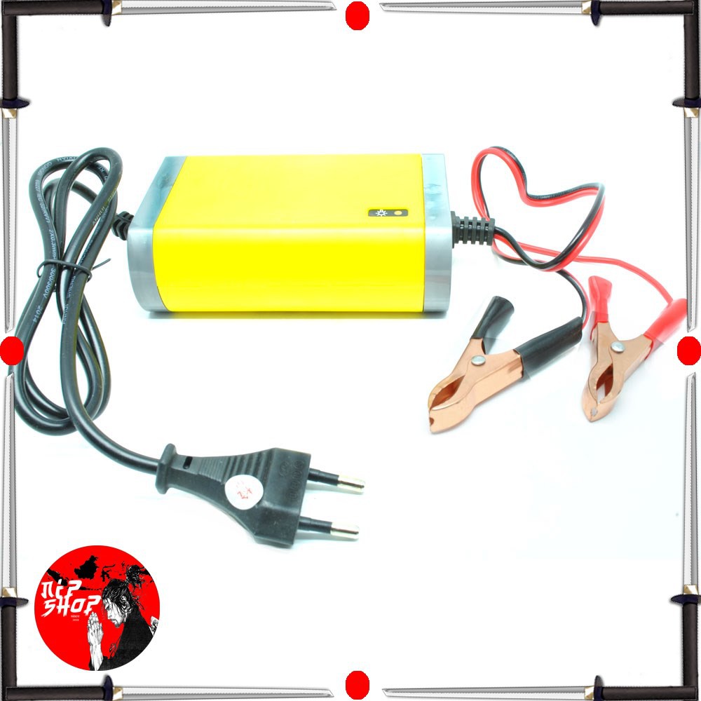 Charger Aki Mobil Motor Lead Acid 12V 2A - UD11 - Yellow