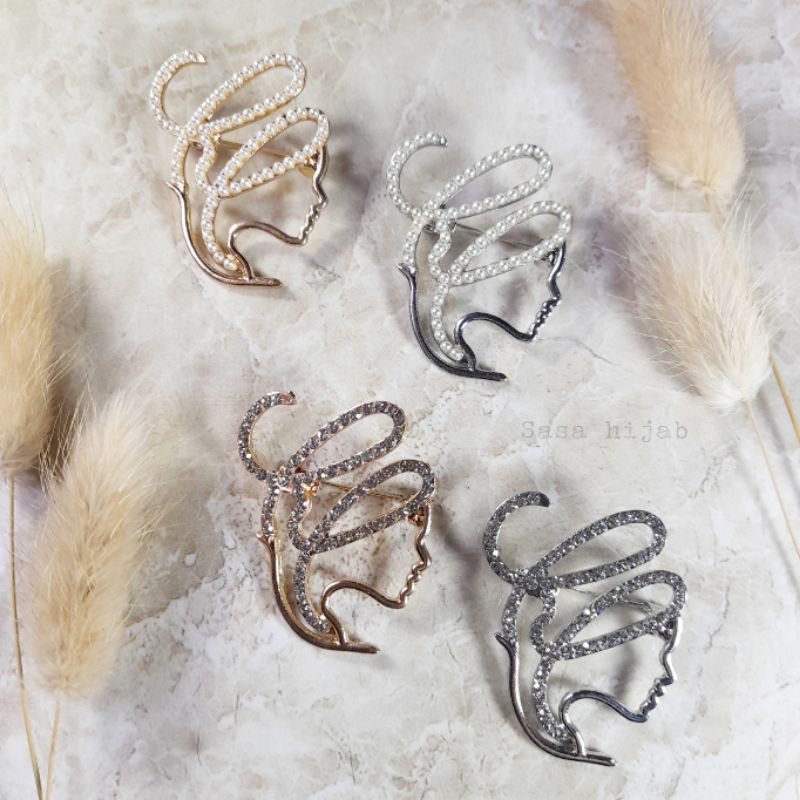 Bros signature heavenlight kw || Bros HL || Bros pemium murah elegan || Brooch || Sasa hijab